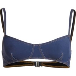Wash Denim Bikini Top