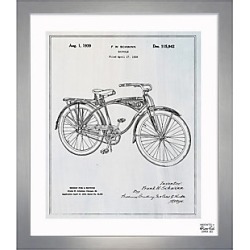 Oliver Gal Framed Schwinn Bicycle Print - Silver
