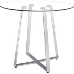 Lemon Drop Counter Table Chrome