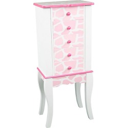 Teamson Fashion Prints Giraffe Jewelry Armoire