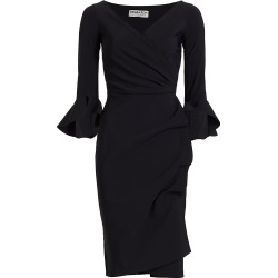 Women's Trina Ruffle Sheath Dress - Black - Size 10 found on Bargain Bro from Saks Fifth Avenue for USD $528.20