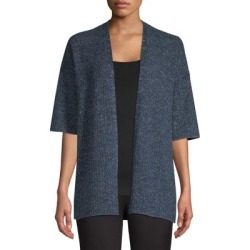 Open-Front Cotton-Blend Cardigan