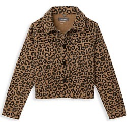 DL1961 Premium Denim Little Girl's & Girl's Manning Leopard Denim Jacket - Catwalk - Size L (14-16)