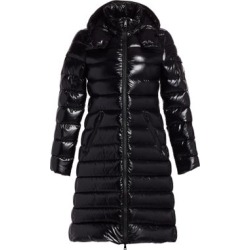 Moka Lacquer Long Puffer Coat