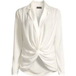 Charmeuse Satin Draped Blouse