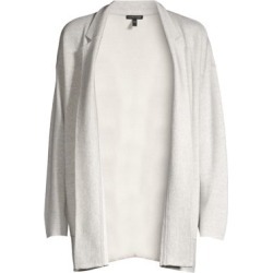 Notch Collar Wool Silk Cardigan