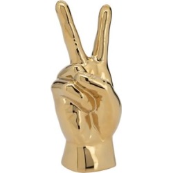 Sculpture en céramique en forme de main (signe de la paix) Gesture