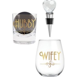 Bridal Four-Piece Whiskey & Wine Set