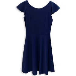 Girl's Flutter Sleeve Dress - Navy - Size 7 found on Bargain Bro from Saks Fifth Avenue for USD $91.20