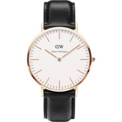 Montre Classic Sheffield avec bracelet en cuir, 40 mm