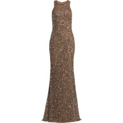 Crunchy Sequin Sleeveless Gown