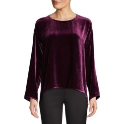 High-Low Velvet Top