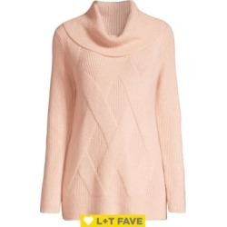 Cowlneck Cable Knit Sweater