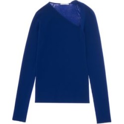 Rib-Knit Raglan Pullover