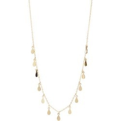 Collier en or jaune 10 ct avec pendentifs en forme de goutte