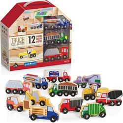 Wooden Truck Collection Set