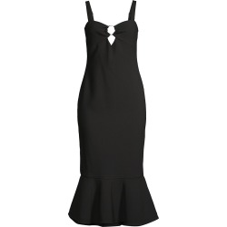 Women's Tia Midi Dress - Black - Size 10 found on Bargain Bro from Saks Fifth Avenue for USD $70.67