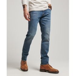 Superdry Men's Merchant Store - Organic Slim Jeans Blue / Mid Blue Selvedge - Size: 36/34