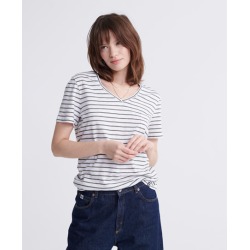 Superdry Essential T-Shirt aus der Orange Label Kollektion mit V-Ausschni