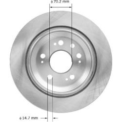 2005-2012 Acura RL Brake Disc Bendix Acura Brake Disc PRT5952