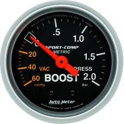 Boost Gauge Autometer Boost Gauge 3303-M