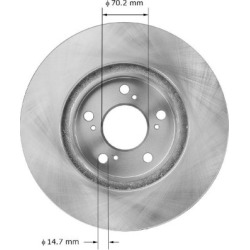 2005-2012 Acura RL Brake Disc Bendix Acura Brake Disc PRT5951