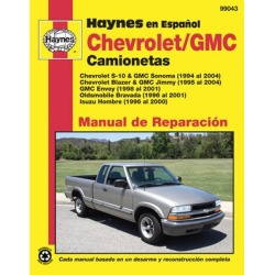 1995-2004 Chevrolet Blazer Repair Manual Haynes Chevrolet Repair Manual 99043