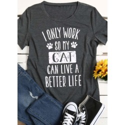 I Only Work O-Neck T-Shirt