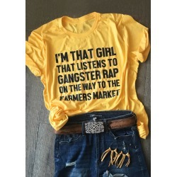 On The Way To The Farmers Market T-Shirt Tee - Yellow