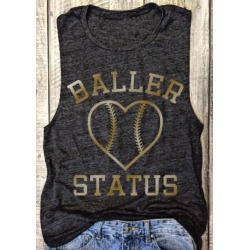 Baller Status Heart Printed Tank