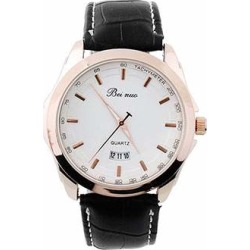 Stainless Leather Quartz Wrist Watch