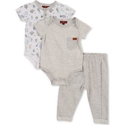 7 For All Mankind Boys' 3-Piece Onesies & Pants Set - Baby