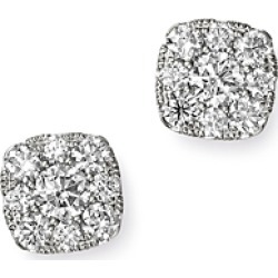 Bloomingdale's Diamond Large Cluster Stud Earrings in 14K White Gold, 0.75 ct. t.w. - 100% Exclusive