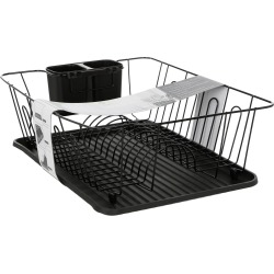 17" Dish Drying Rack - Black