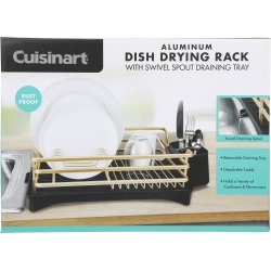 Aluminum Dish Drying Rack - Gold