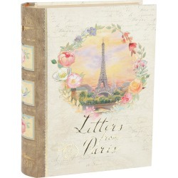 11" Letters From Paris Storage Box