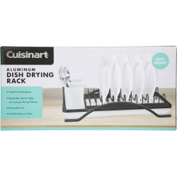 Aluminum Dish Drying Rack - Black