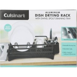 Aluminum Dish Drying Rack - Black