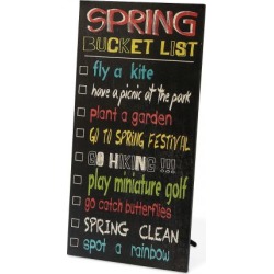 Spring Bucket List Plaque