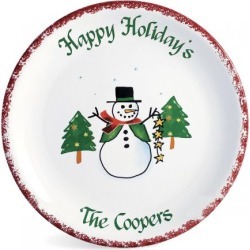 Cookies for Santa Personalized Plate