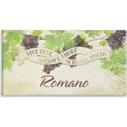 Vive Bene Personalized Canvas Print