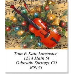 Christmas Music Select Return Address Labels