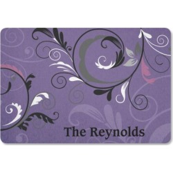 Black & Grey Personalized Doormat