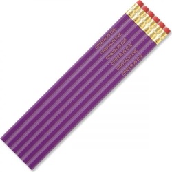 Purple #2 Hardwood Custom Pencils