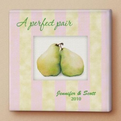 Perfect Pair Personalized Canvas Print
