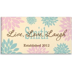 Bella Silhouette Personalized Canvas Print
