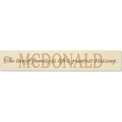 Love of Family Wood Plaque