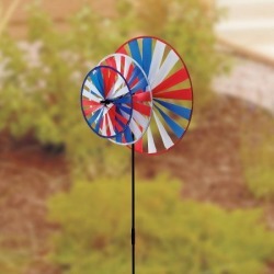 Patriotic Triple Windmill Spinner