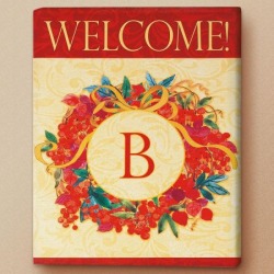 Christmas Initial Personalized Canvas Print