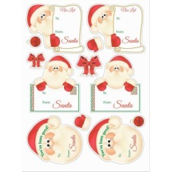 Santa To/From Stickers - Buy 1 Get 1 FREE